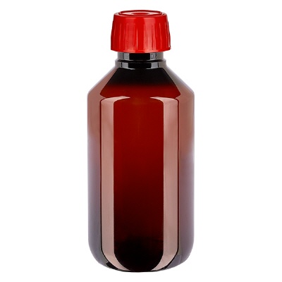 Bild PET Flasche 200ml mit Entgasungsverschluss rot