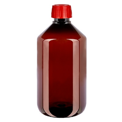Bild PET Flasche 500ml mit Entgasungsverschluss rot