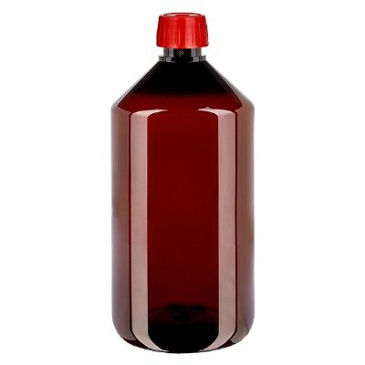 Bild PET Flasche 750ml mit Entgasungsverschluss rot