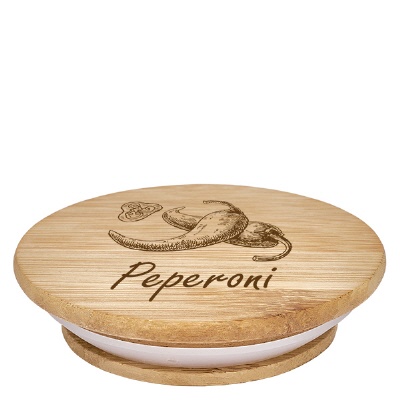 Bild Holzdeckel "Peperoni" für WECK RR60