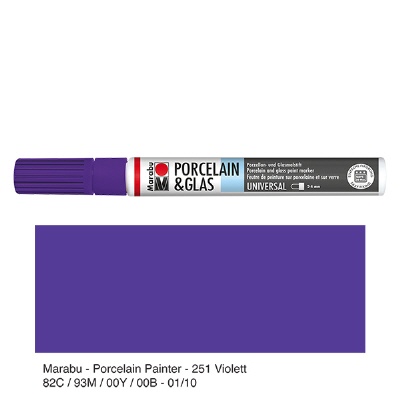 Bild Malstift Violett 2-4mm für Glas/Porzellan
