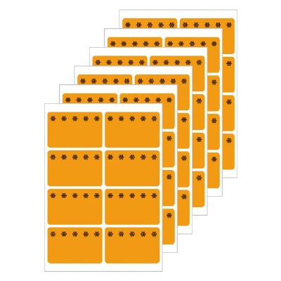 Bild Tiefkühletiketten orange (48 Aufkleber) 26x40mm