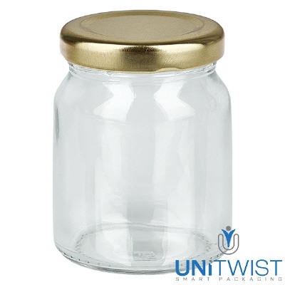 Bild 53ml Rundglas mit BasicSeal Deckel gold UNiTWIST