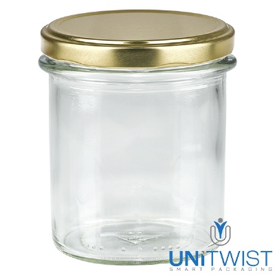 Bild 350ml Sturzglas mit BasicSeal Deckel gold UNiTWIST