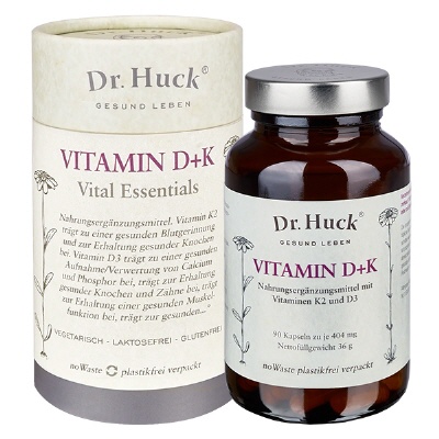 Bild Vitamin D3 + K2 Dr. Huck Kapseln veget. (noWaste)