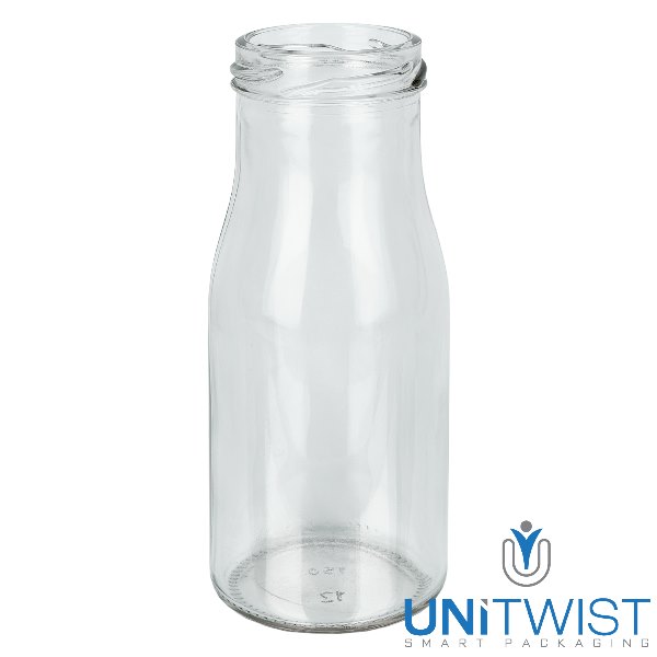 5ml Mini Glasflasche braun Met.-V. gold UNiTWIST